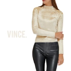 Vince Panne Velvet Crewneck Sweater